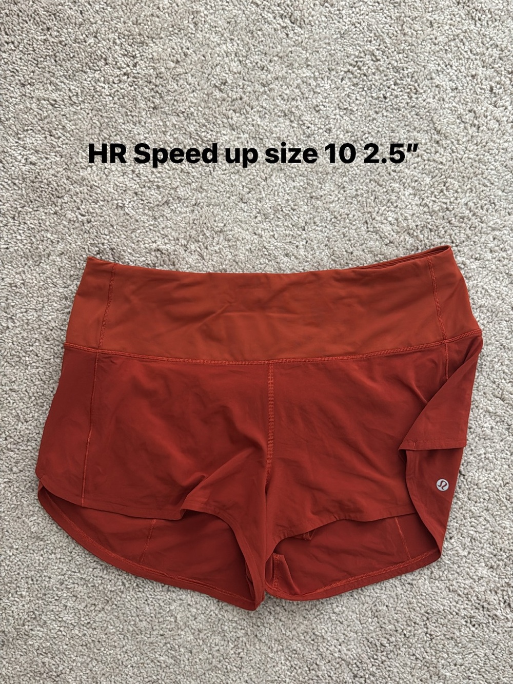 lululemon High Rise Speed Up size 10 2.5”
